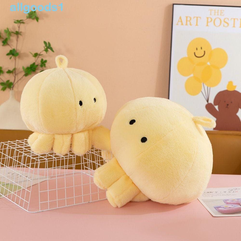 Boneca De Polvo Recheado ALLGOODS , Brinquedo De Pelúcia Amarelo De Animal Kawaii , Decoração De Casa