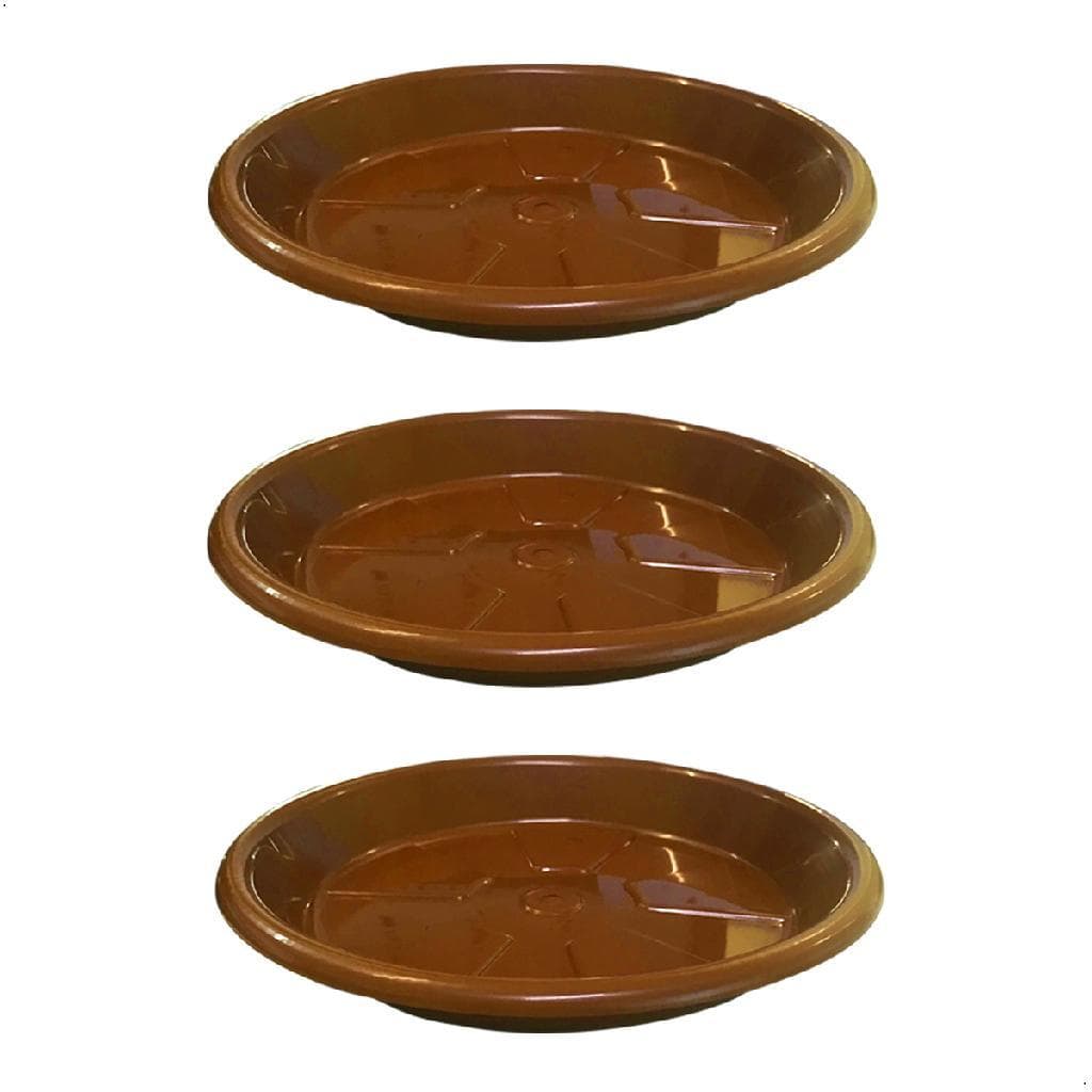 Prato Redondo 27x3,5 cm para Vaso de Planta – Suporte para Vasos e Coletor de Água