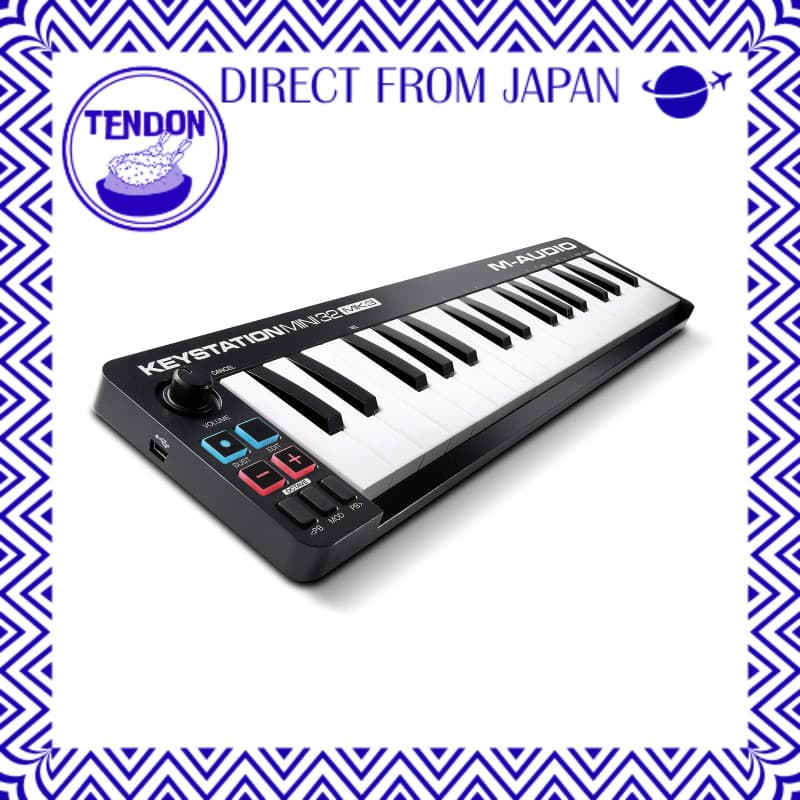 Teclado MIDI USB M-Audio com sensibilidade à velocidade, 32 mini-teclas, inclui software, controle DAW portátil