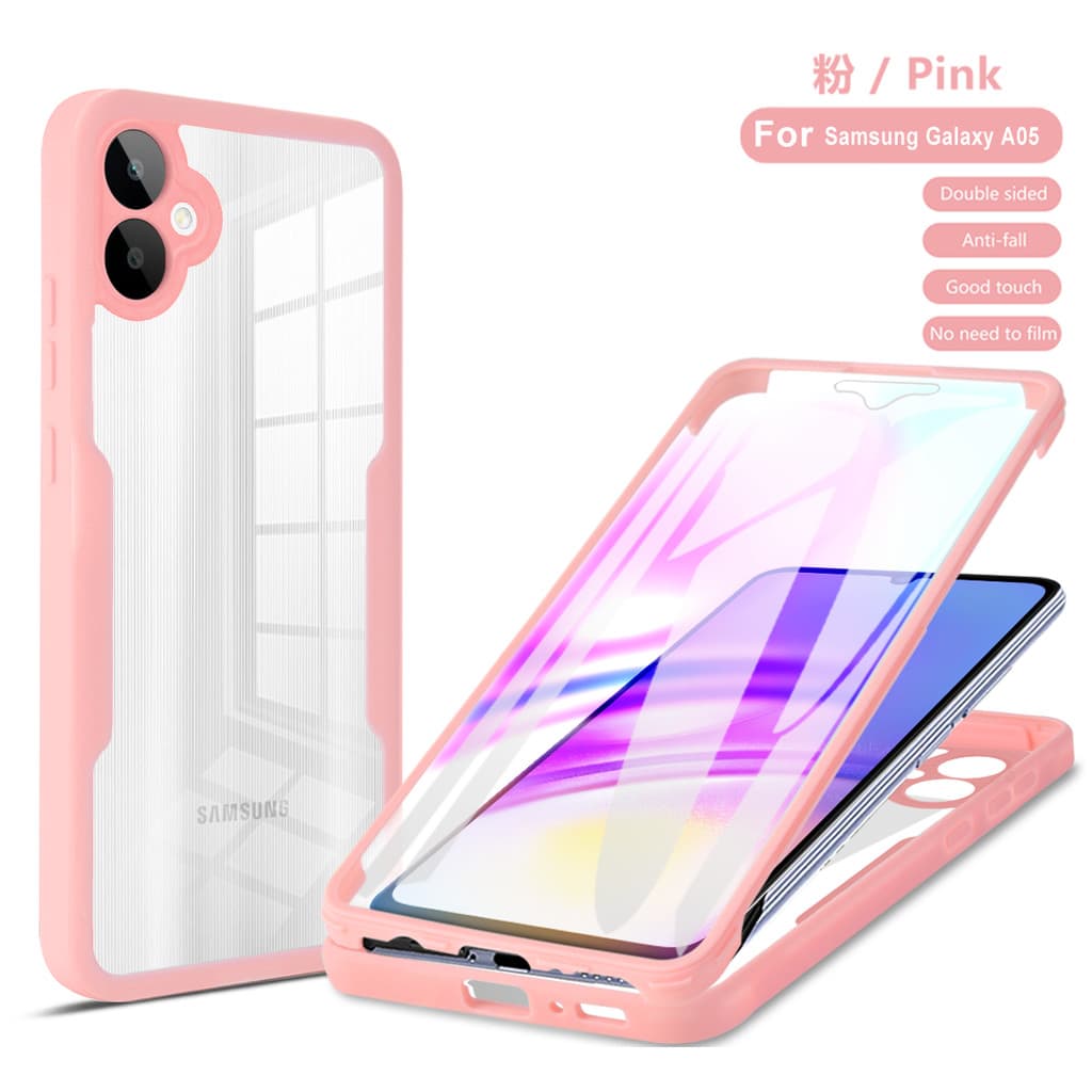 Capa De Corpo Inteiro Cristalina 360 Para Samsung Galaxy A07 Plástico TPU À Prova De Choque Telefone Celular
