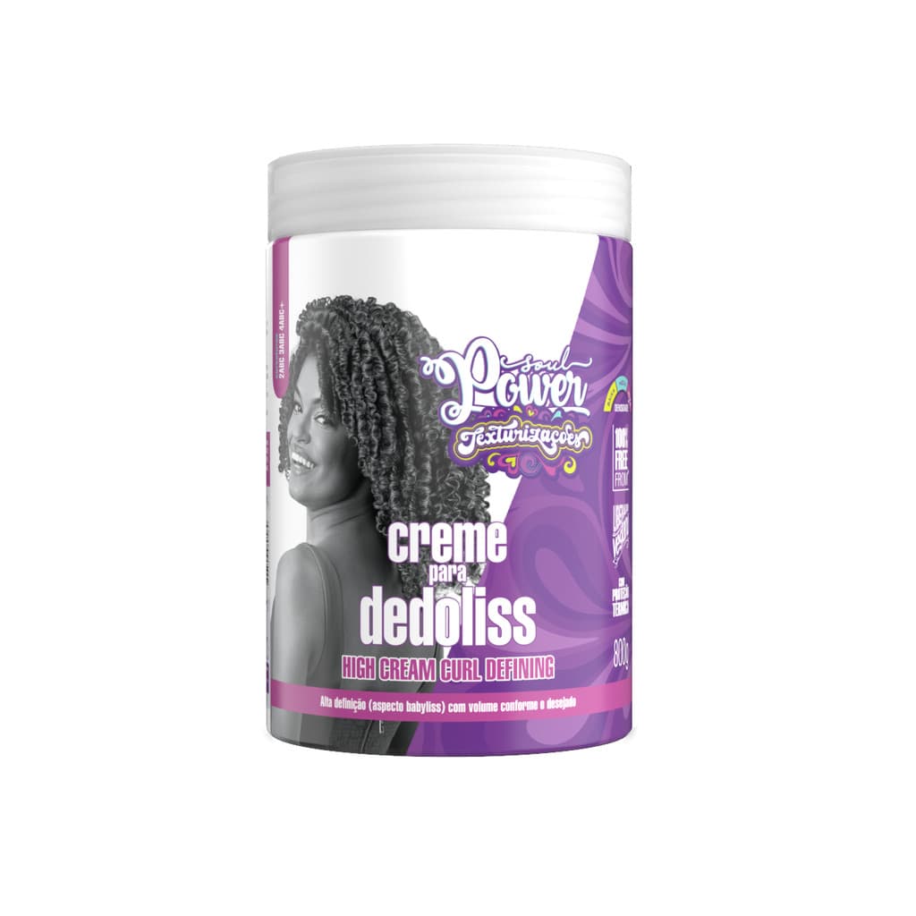 Creme para Dedoliss Texturizações Soul Power - Alta Definição e Efeito Babyliss - 800g