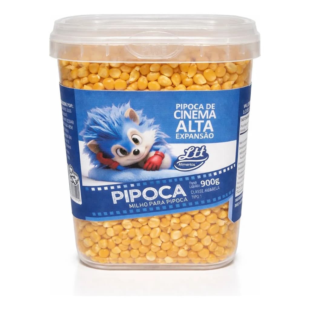 Milho Pipoca Alta Expansão Tradicional Pote Azul - 900g - Original - OFICIAL - LáFerrer