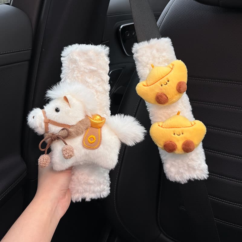 Imediatamente rico cinto de segurança do carro capa de ombro decoração Anti-desgaste roupas bonito High-End feminino cri