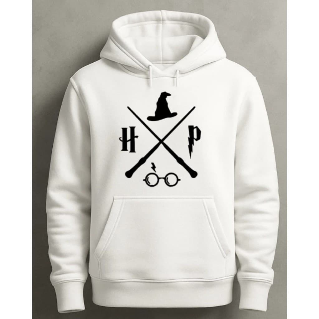 Blusa Moletom Canguru Flanelado Estampado DTF Harry Potter Estilo Abrigo Frio