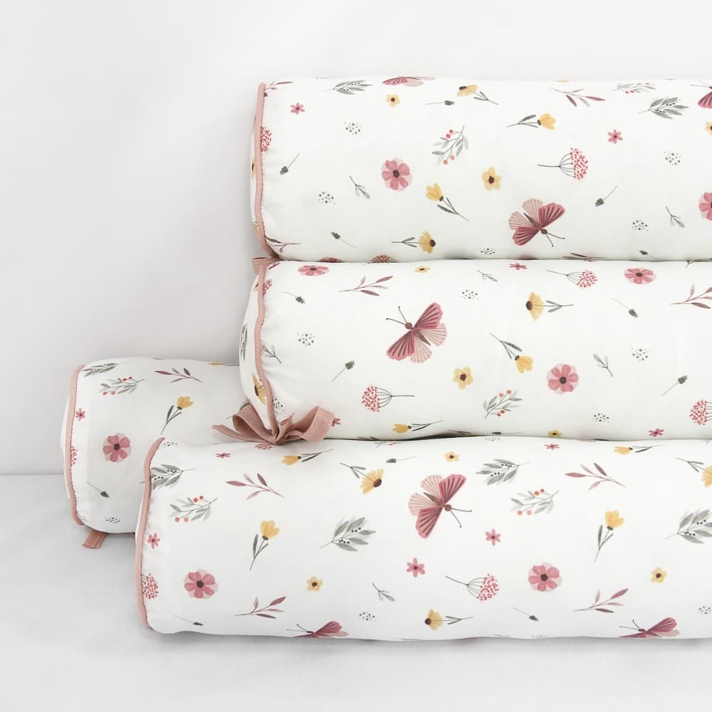 Capa para Kit Berço Rolinho 04 peças Americano Sweeet Garden Palha