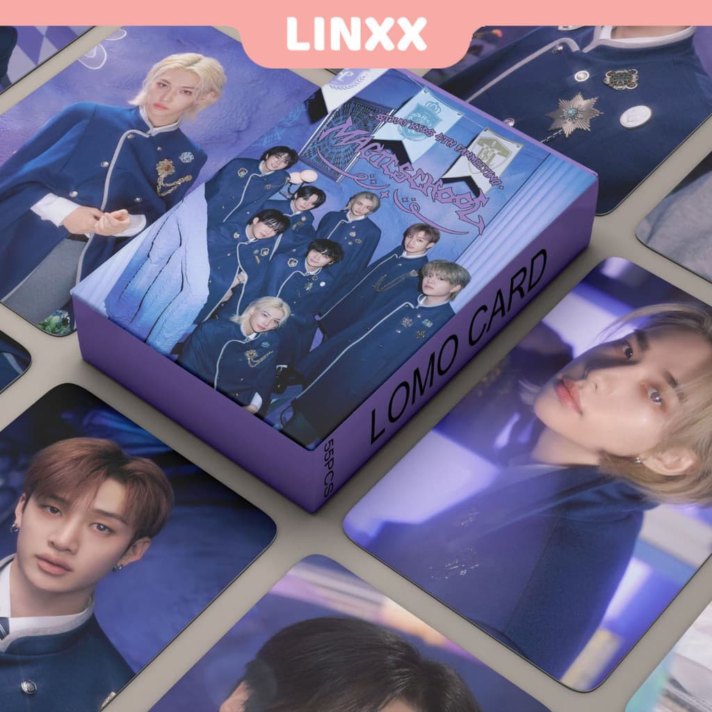 LINXX 55 Pcs Stray Kids MAGIC SCHOOL Álbum Lomo Card Kpop Photocards Série Cartões Postais