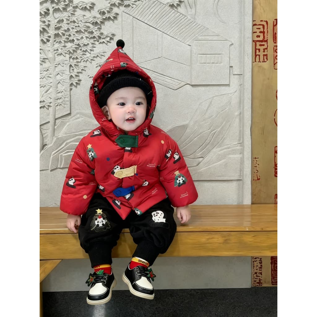 Roupas de inverno para bebês estilo chinês jaqueta acolchoada de algodão calças acolchoadas de lã terno bebê roupas de a