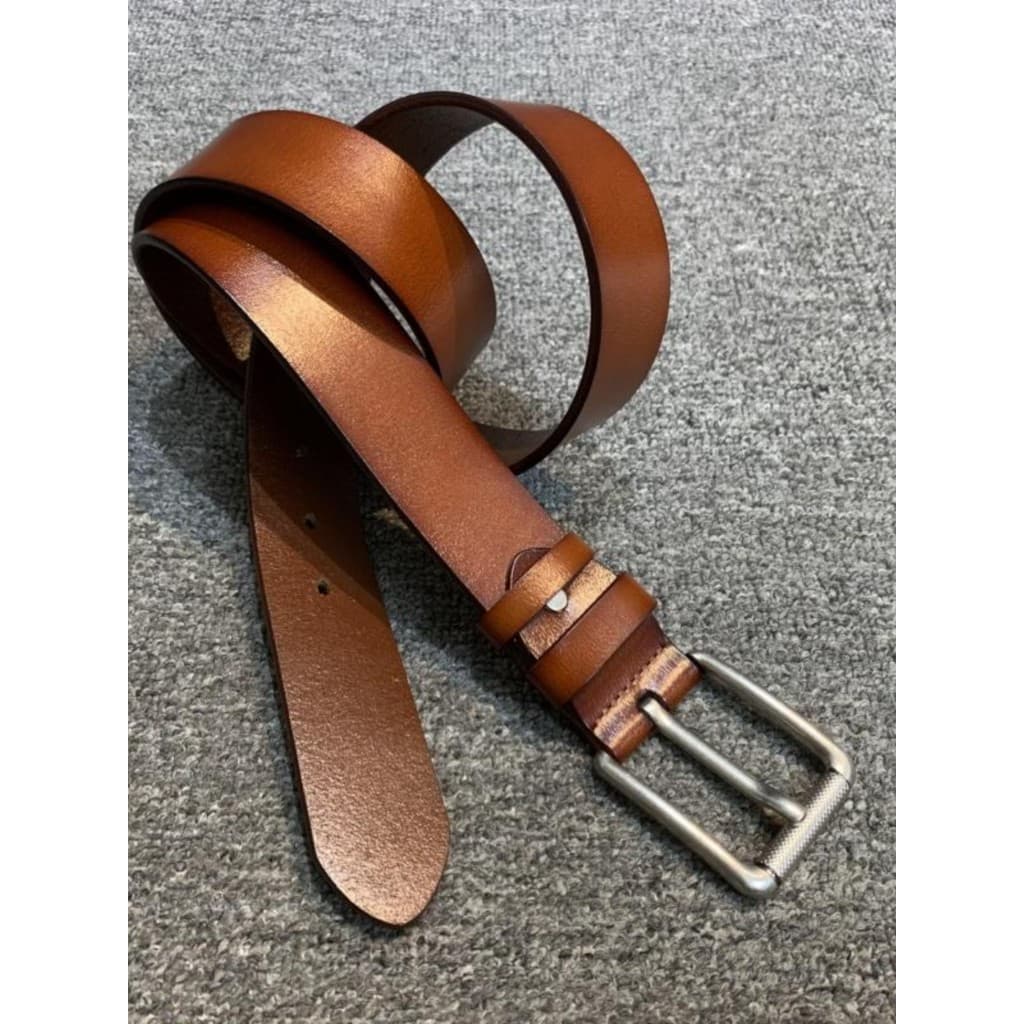 Cinto masculino de couro Original cinto versão coreana All-Match moda couro pino fivela cinto de negócios masculino calç