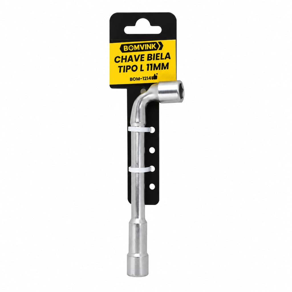 Chave Biela Tipo L 11mm Vazada Profissional em Aço – Ideal para Mecânica e Manutenção