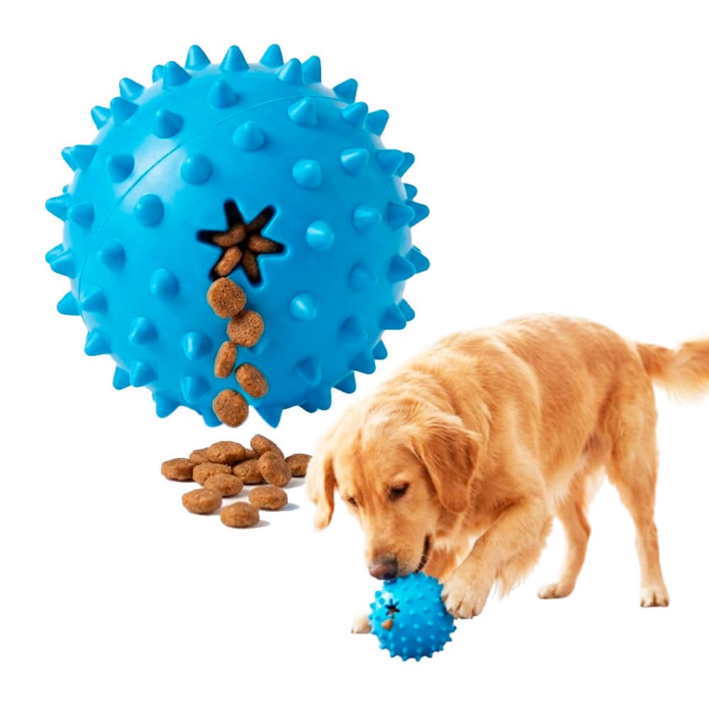 Brinquedo Mordedor Spiker Bom Amigo W9108 Porta Petisco Interativo Bola Ração Cães Antiestresse