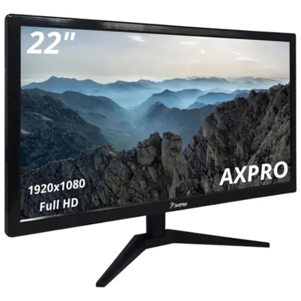 Monitor Led 22 Axpro Ax-22 75hz Preto Full Hd - Ips