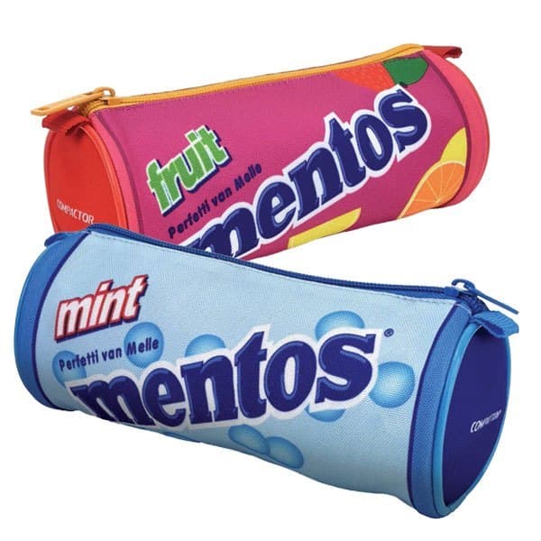 Estojo Escolar Mentos Compactor Mint - Pano Durável e Colorido