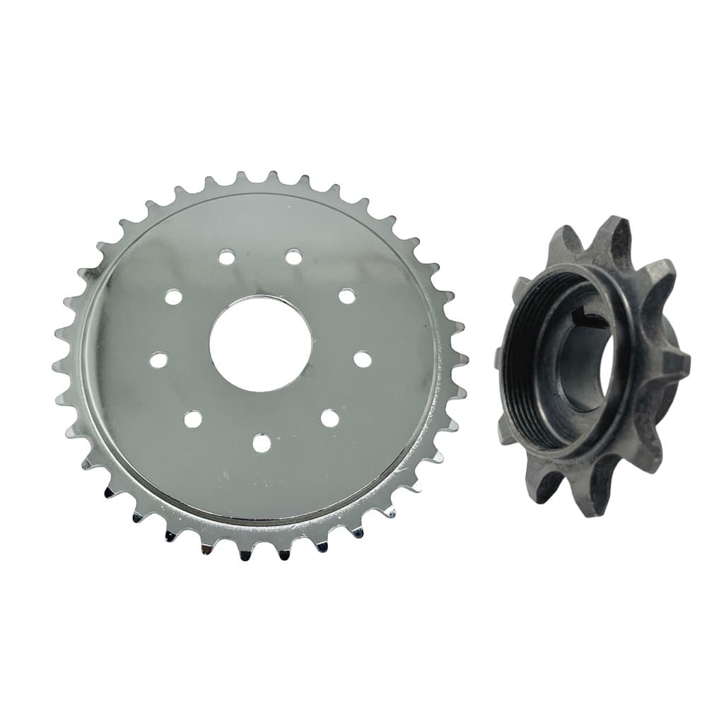 Kit Coroa 36 Dentes Com Pinhão 10 Dentes Bicicleta Motorizada