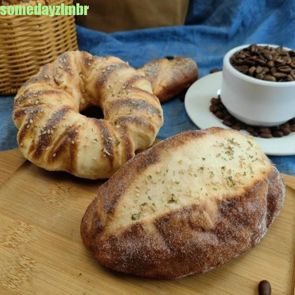 SOMEDAYZL0M Pão Falso , Artificial De Liga , Adereços De Fotografia Não Tóxicos Interessantes