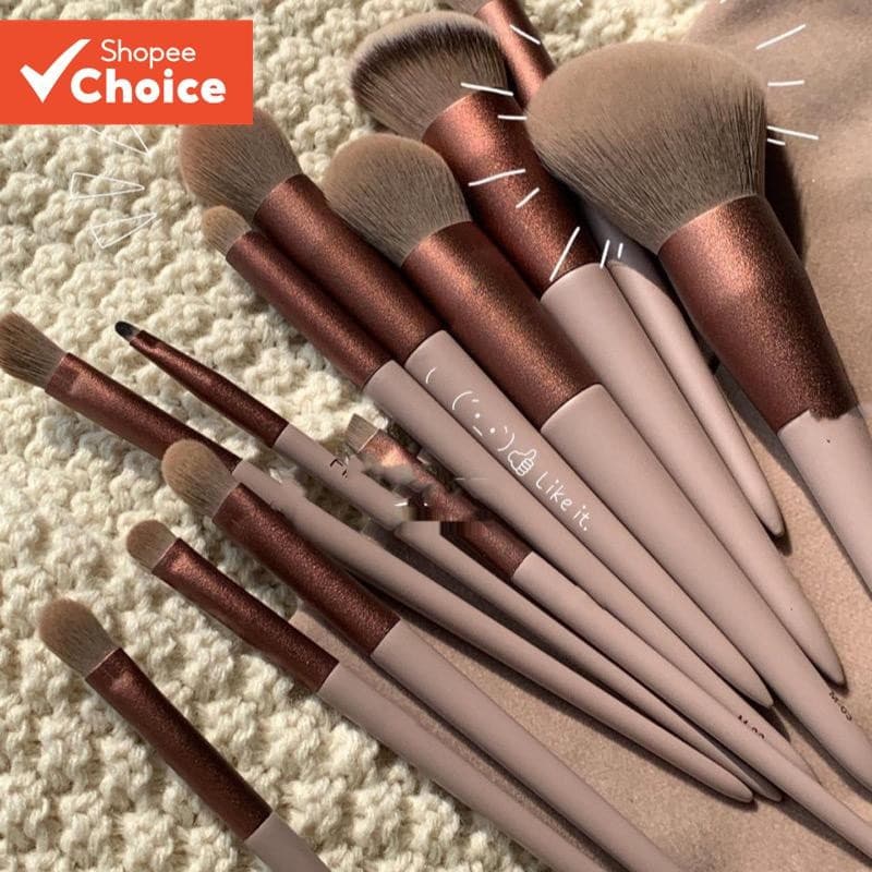 Conjunto De Pincéis De Maquiagem Macios De 13 Unidades , Presente Portátil De Feriado Para Viagem Mulheres