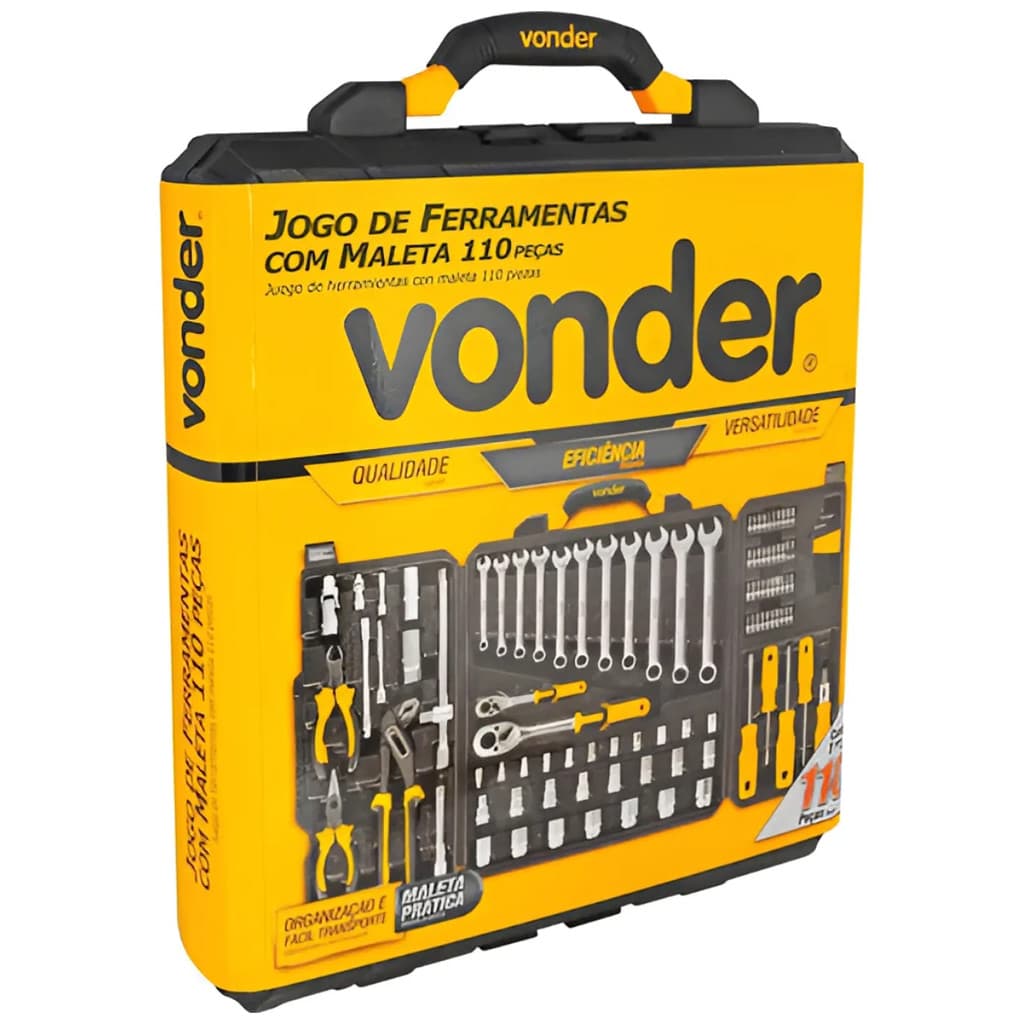 Jogo de Ferramentas Completo Vonder 110 Peças