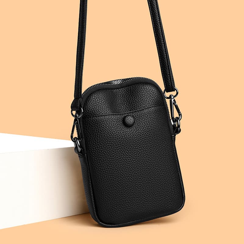 Bolsa para celular feminina bolsa de ombro pequena novo estilo moda estilo Vertical um ombro All-Match Mini bolsa pequen