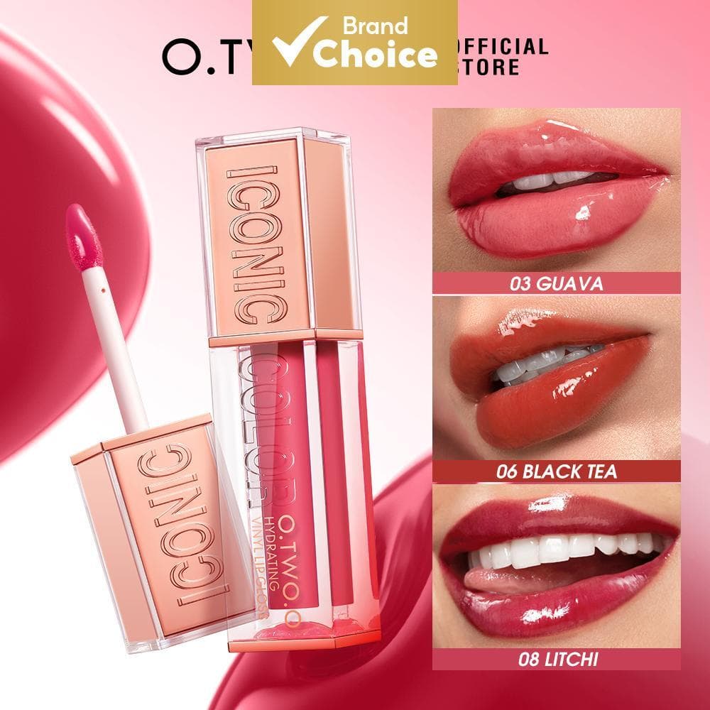 O.TWO.O Brilho Labial Hidratante Efeito Molhado Longa Duração Hidratação Base Leve E Brilhante Para Mulheres Maquiagem
