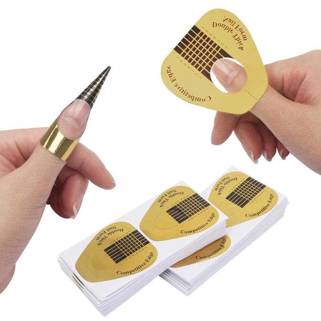 200 Moldes para Unhas para Gel de Construção, Moldes Autoadesivos para Unhas AHIER, Moldes para Extensão de Unhas para U