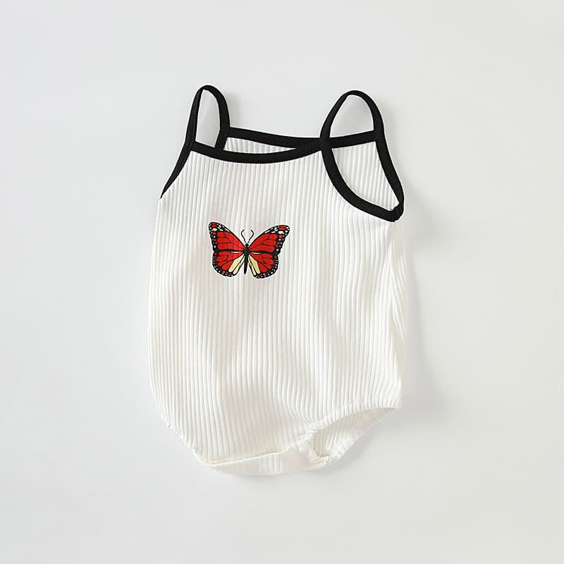 Macacão de bebê verão estilo fino macacão classe a roupas de bebê sem mangas roupas para recém-nascidos ins roupas de be