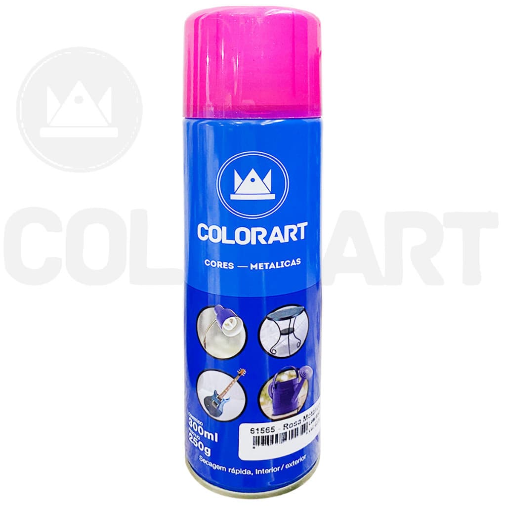 TOP TOP Tinta Spray Efeito Metalico Rosa Colorart 300ml