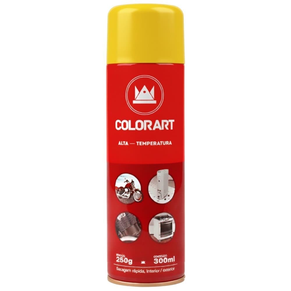 Tinta Spray Alta Colorart Temperatura Amarelo 300ml