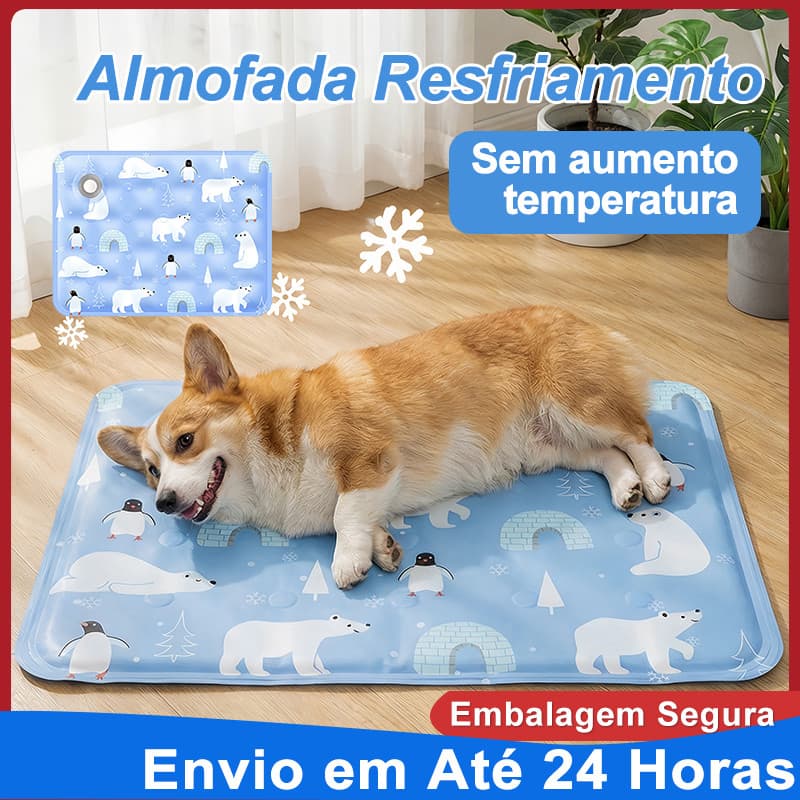 Tapete Pet Gelado Resfrescante 60*90cm para Cães e Gatos-Produtos à Vista