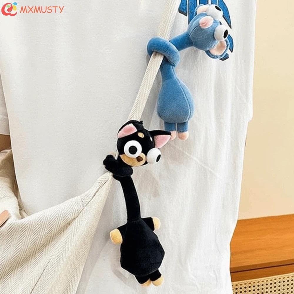 MXMUSTYZA Chaveiro De Pelúcia De Pescoço Longo , Pingente De Bolsa De Cachorro E Gato De Macaco De Design Engraçado Porc