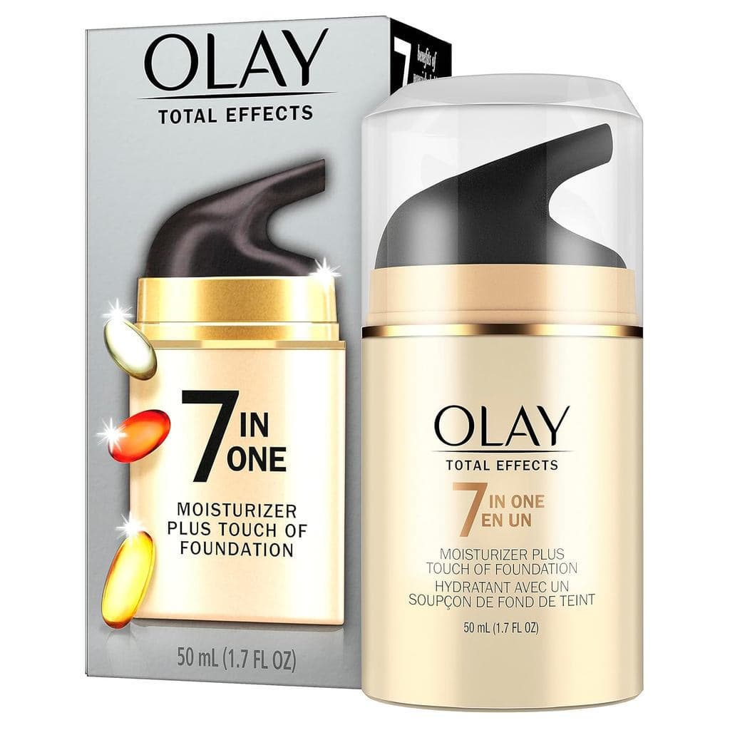 Olay CC, Hidratante Total Effects com Base, 7 em 1: Hidrata, Repõe, Ilumina, Uniformiza o Tom, Minimiza a Aparência dos