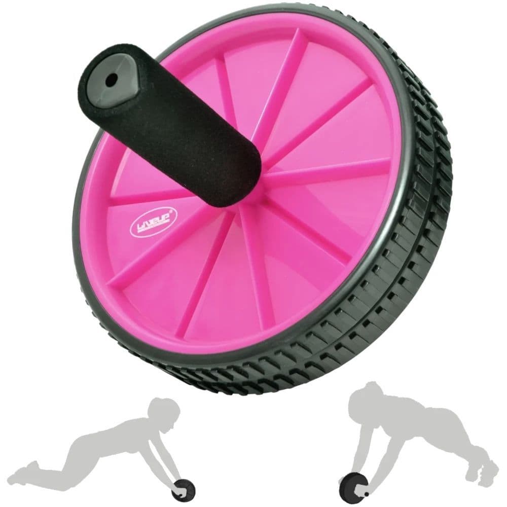 Roda Rosa para Abdominal Exercícios Funcionais