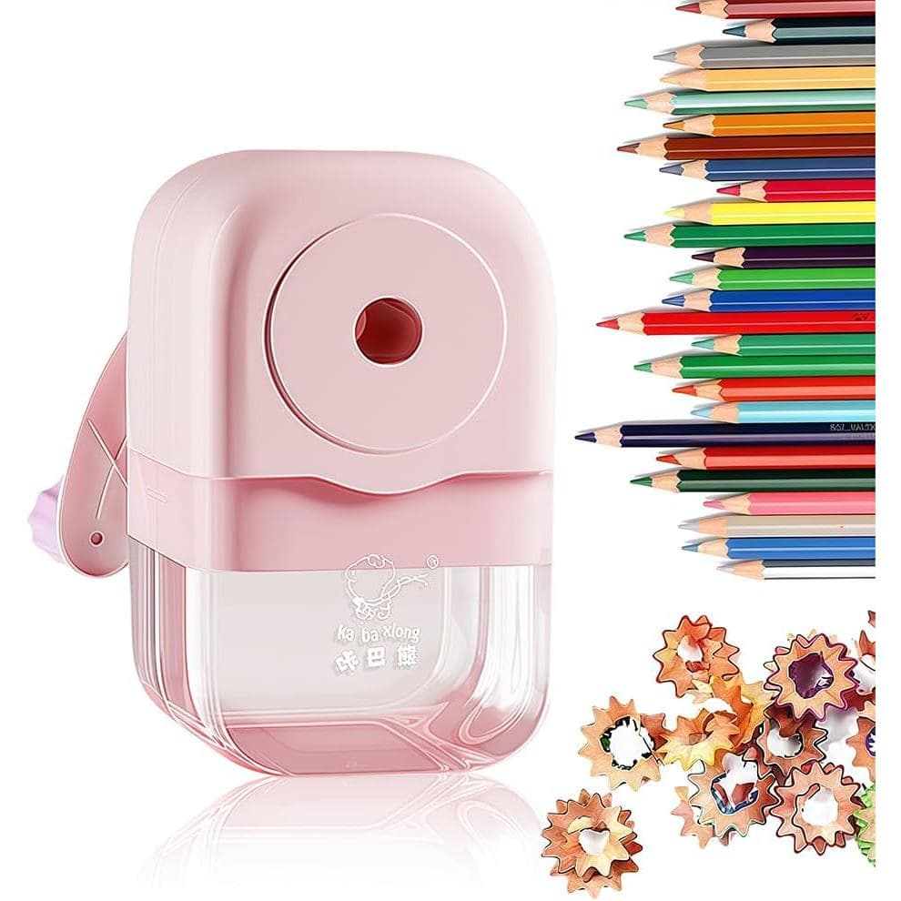 Apontador De Lápis Manual Com Alimentação Automática , Manivela Para Padrão E Colorido , Equipado Gaveta De Barbear Gran