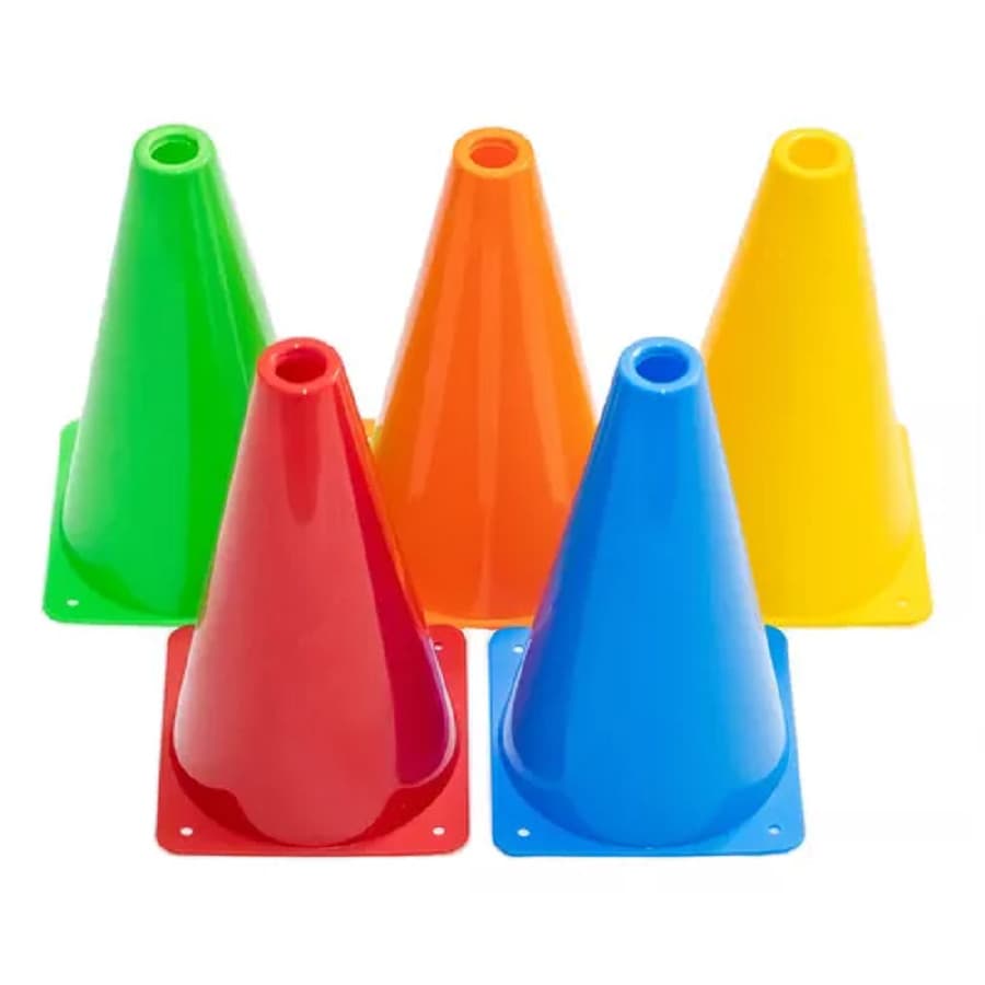 Kit 5 Cones 30 Centímetros Treinamento Funcional