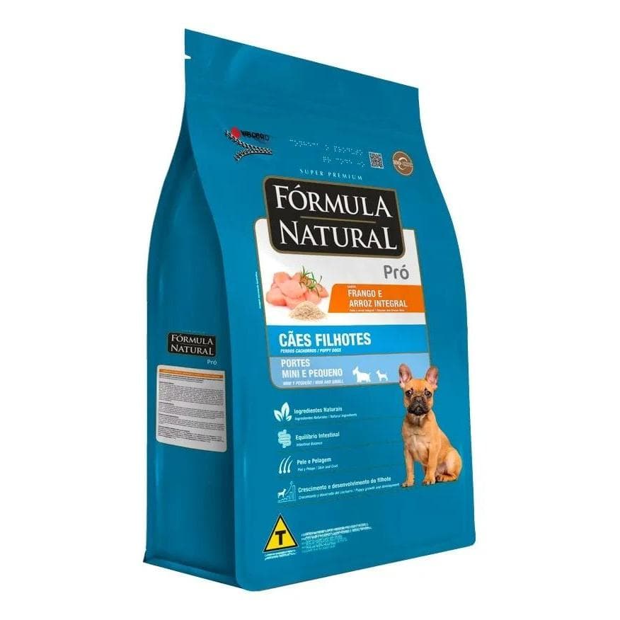 Ração Fórmula Natural Pró Filhotes Mini E Pequeno 15kg Super Premium Frango E Arroz