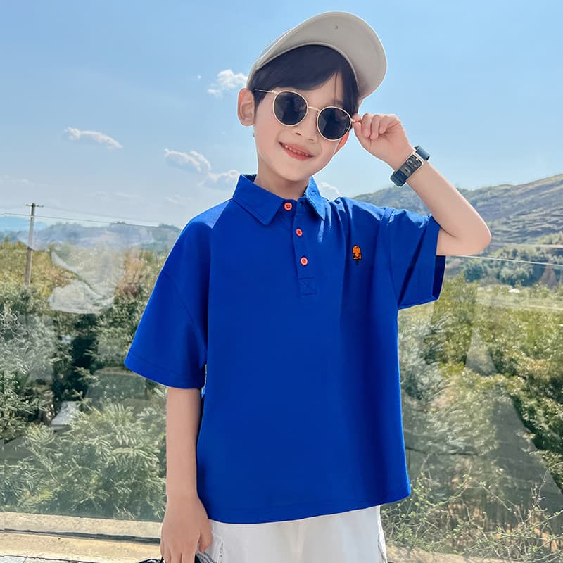 [Marca de trabalho médio] Camisa POLO masculina de manga curta Camiseta de verão * 42079