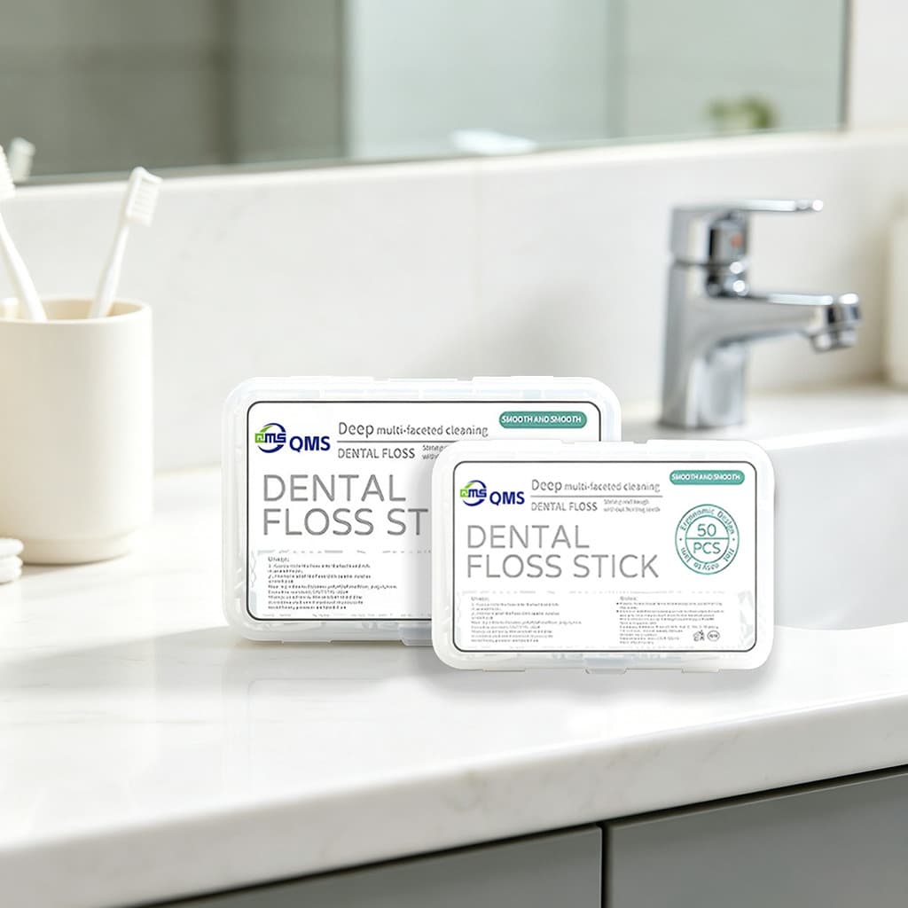 Fio Dental Descartável 100 Unidades Fio Interdental Uso Doméstico Viagem Portátil
