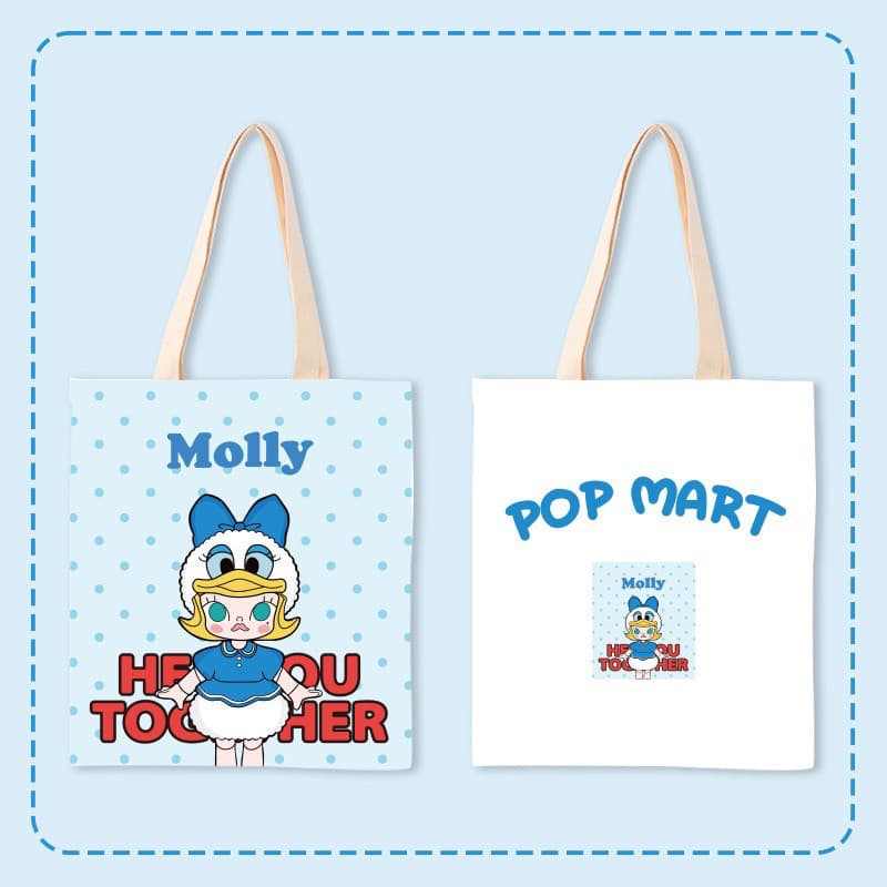 MOLLY bolsa de lona série mercadoria bolsa de lona dos desenhos animados bonito grande capacidade senhoras bolsa de ombr