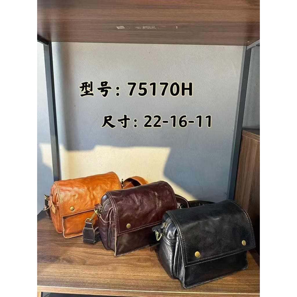 Bolsa retrô masculina bolsa mensageiro bolsa mensageiro bolsa de couro artesanal masculina couro genuíno primeira camada