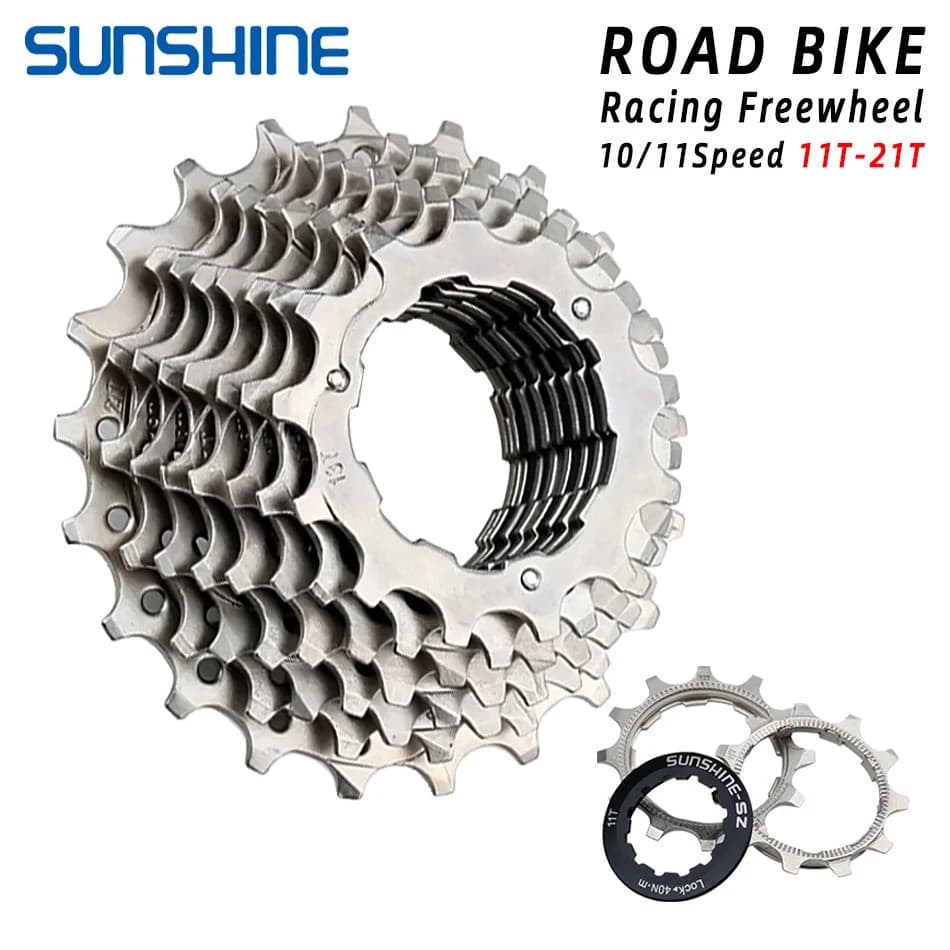 Sunshine Racing Road Bike Cassete 10S 11-21T/11S Fita De Bicicleta De Corrida De Estrada