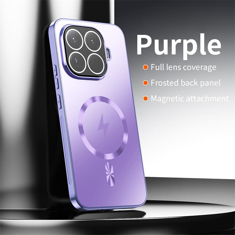 Capa De Telefone Magnética Com Filme De Câmera Para Xiaomi 17T 17 Ultra 15T 14T Pro Mi 14 15 5G capinha celular