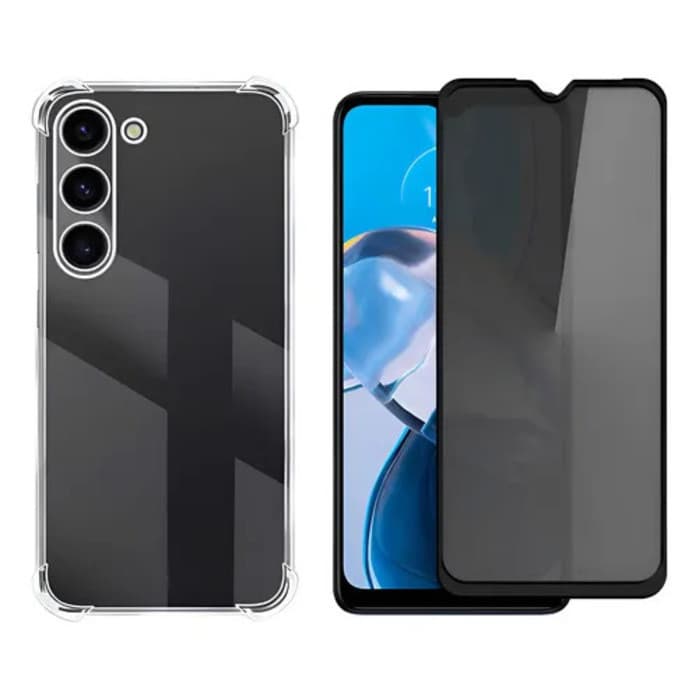 Capa Anti Choque + Película Privativa Cerâmica Fosca para Samung Galaxy A25