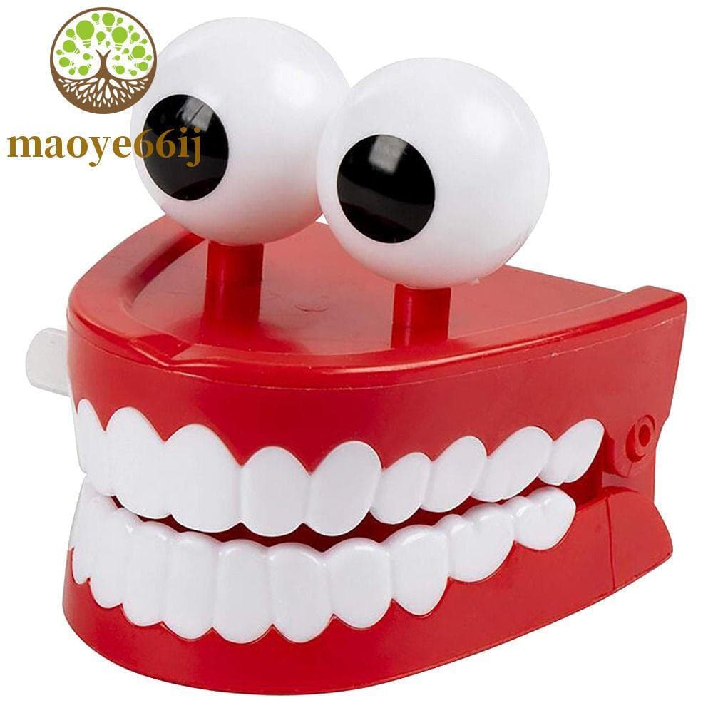 MAOYE66 Andando Dentes Brinquedo Halloween Acabar Dental Babando Dentadura Presentes Das Crianças Engraçado Relógio