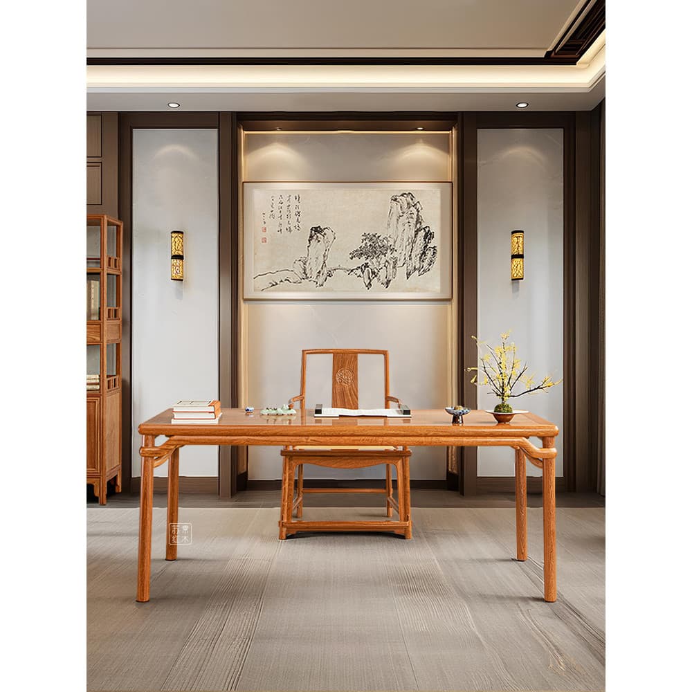 Su Su Su Ming Estilo Móveis de Mogno Myanmar Rosewood Placa Única Bolsa Redonda Estojo de Pintura Redondo Mesa Chinesa M