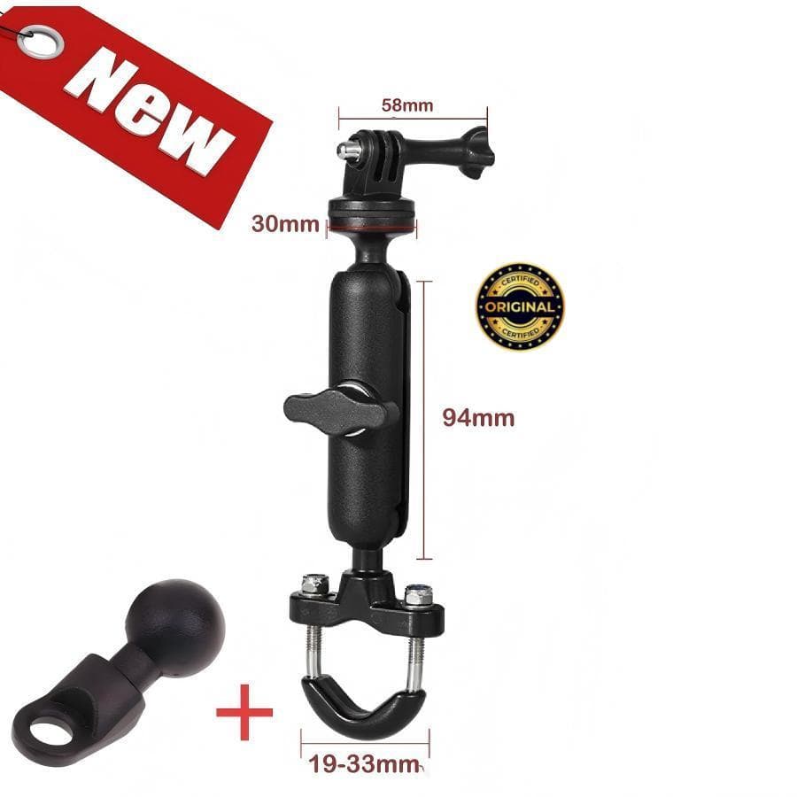 KIT Suporte P/ Tubo Cano Guidao Bike Moto compativel Celular 1/4