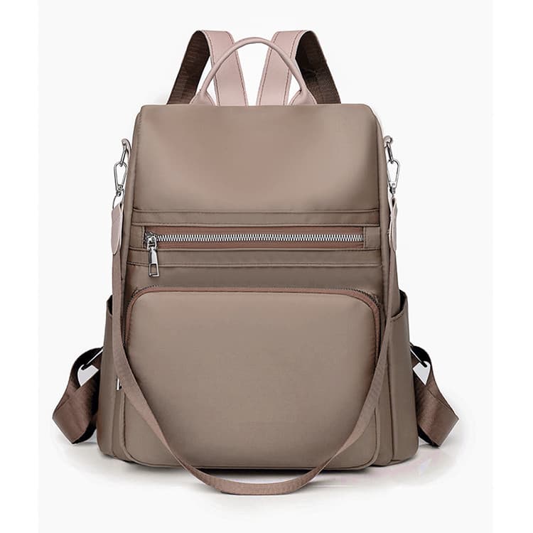 Modelo 2243. Mochila feminina de estilo moderno, grande capacidade, design simples, para uso casual e ao ar livre.