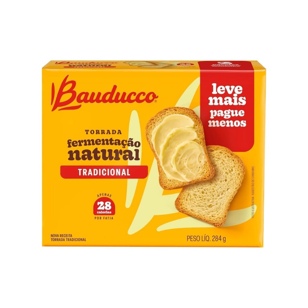 Torrada Bauducco Tradicional Multipack 284g