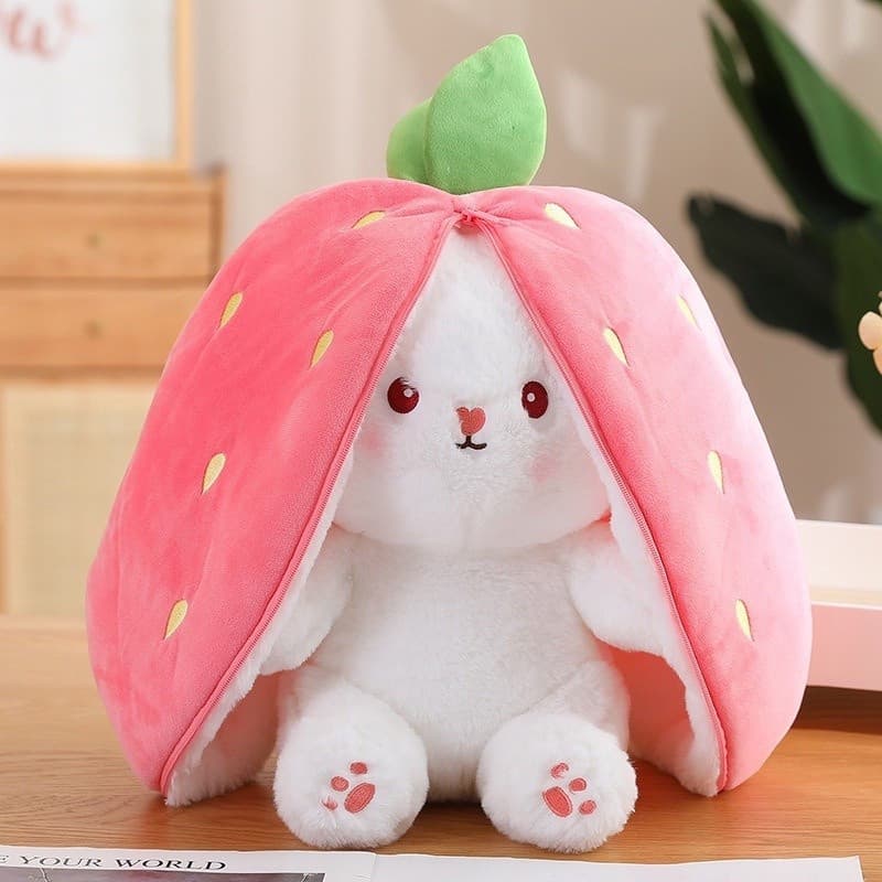 Almofada de Pelúcia Beinto Easter Bunny Coelho com Orelhas Grandes Para Crianças - 25cm