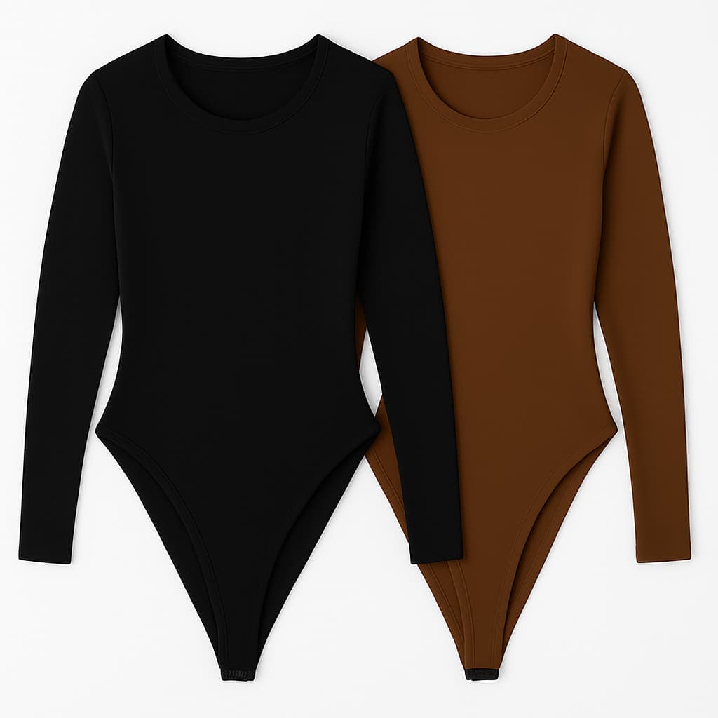 Kit 2 Body Manga Longa Forro Duplo Confortável Inverno