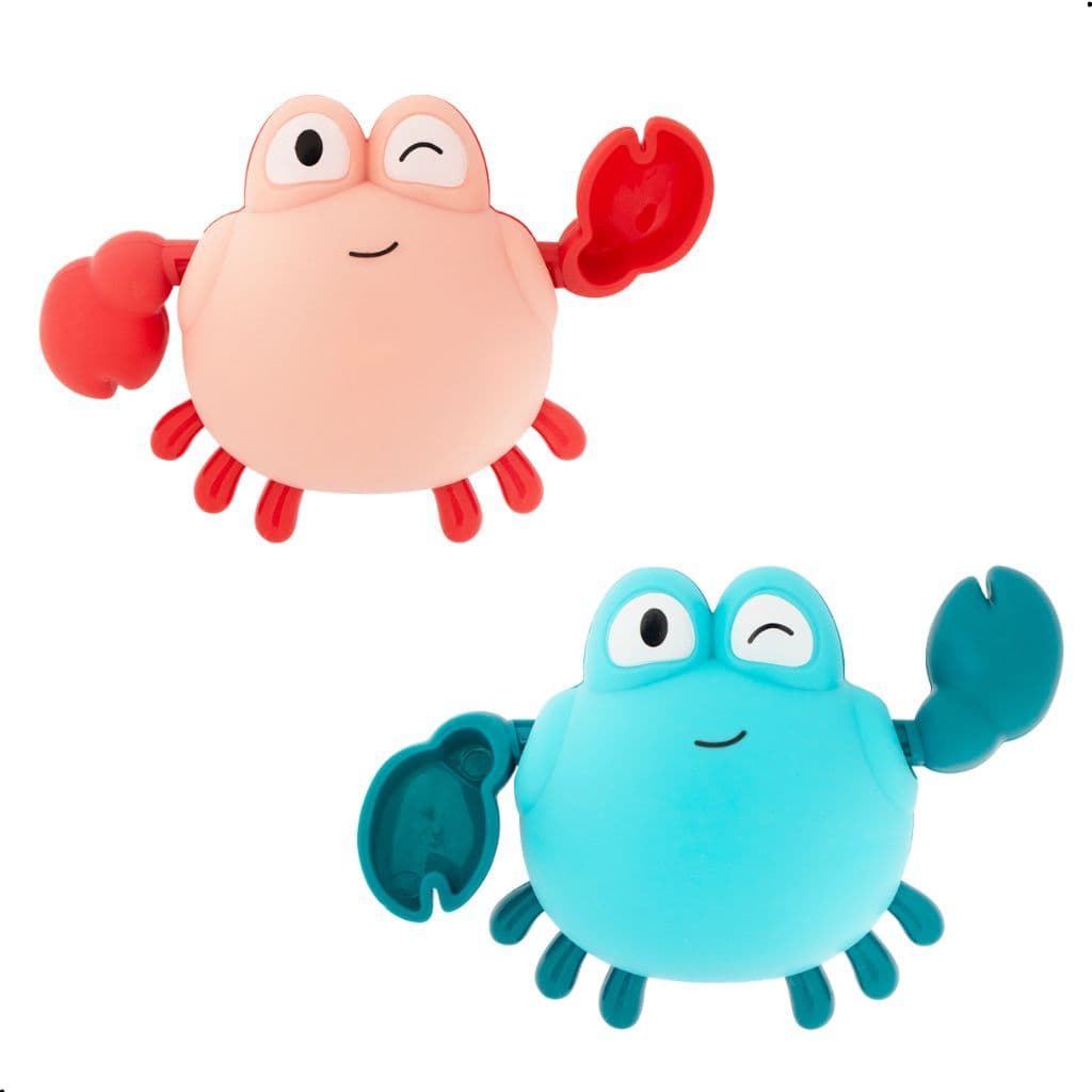 Brinquedo Infantil Bebe Criança Água Nada Ao Dar Corda Caranguejo Pimpolho