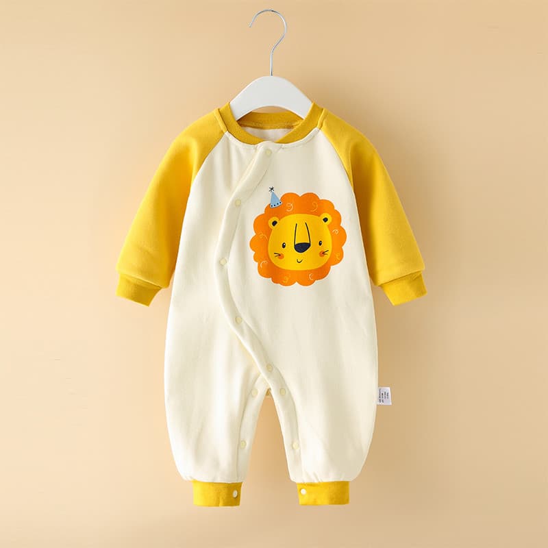 Velo-velo roupas quentes macacão dois meses bebê outono roupas masculino 2020 passeio bebê outono inverno Base roupas in