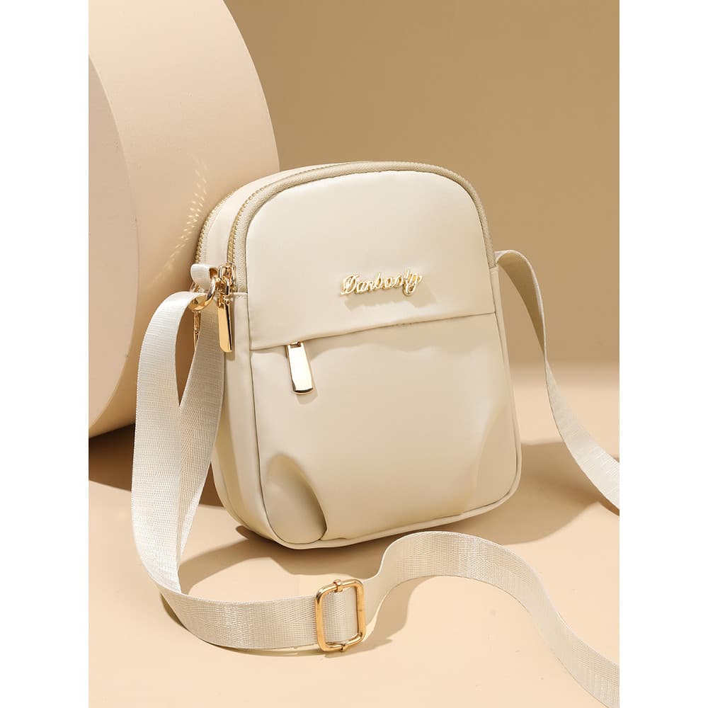 Moda All-Match Multi-zíper saco do telefone móvel feminino 2025 nova bolsa mensageiro Casual bolsa de ombro feminina Min
